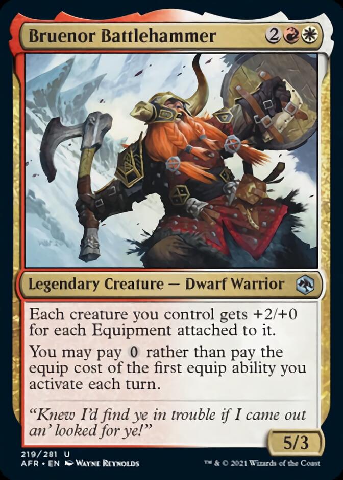 Bruenor Battlehammer [Dungeons & Dragons: Adventures in the Forgotten Realms] MTG Single Magic: The Gathering    | Red Claw Gaming