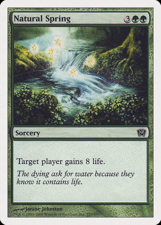 Natural Spring [Ninth Edition] MTG Single Magic: The Gathering    | Red Claw Gaming