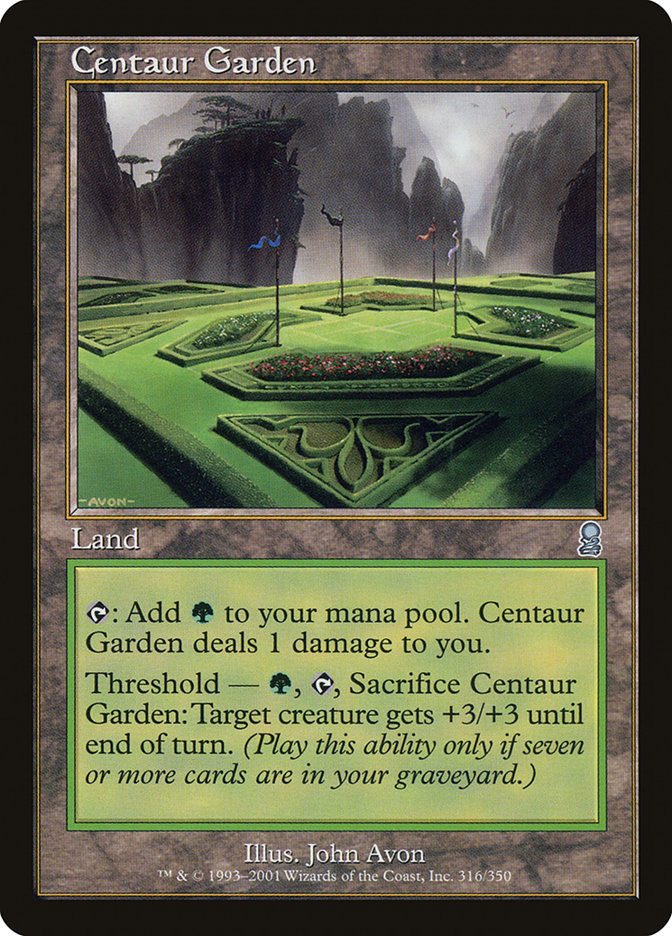 Centaur Garden [Odyssey] MTG Single Magic: The Gathering    | Red Claw Gaming