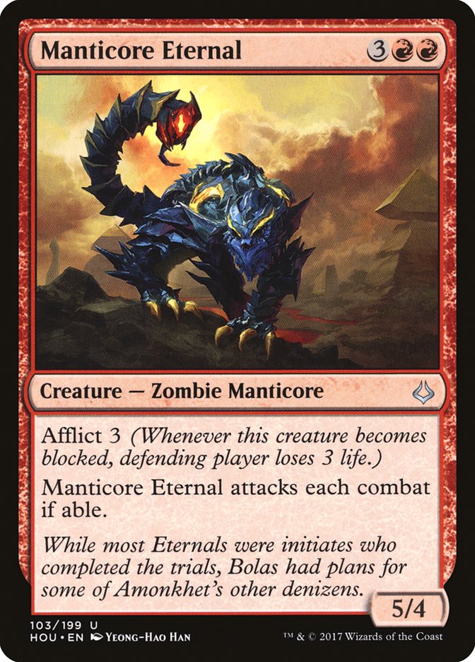 Manticore Eternal [Hour of Devastation] MTG Single Magic: The Gathering    | Red Claw Gaming