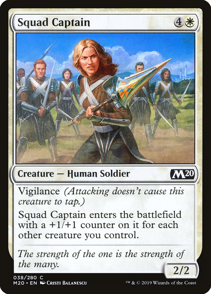 Squad Captain [Core Set 2020] MTG Single Magic: The Gathering    | Red Claw Gaming