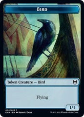 Bird (005) // Soldier Double-Sided Token [Kaldheim Commander Tokens] MTG Single Magic: The Gathering    | Red Claw Gaming