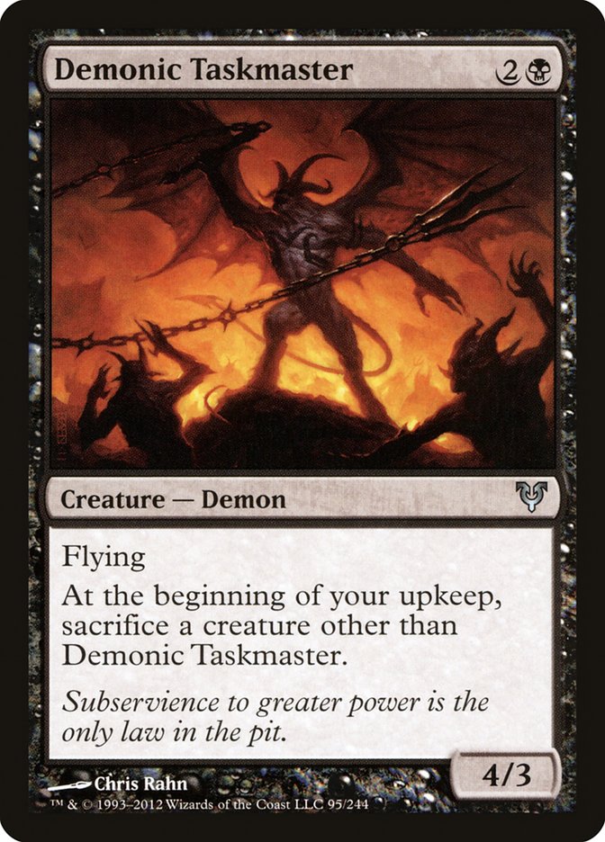 Demonic Taskmaster [Avacyn Restored] MTG Single Magic: The Gathering    | Red Claw Gaming