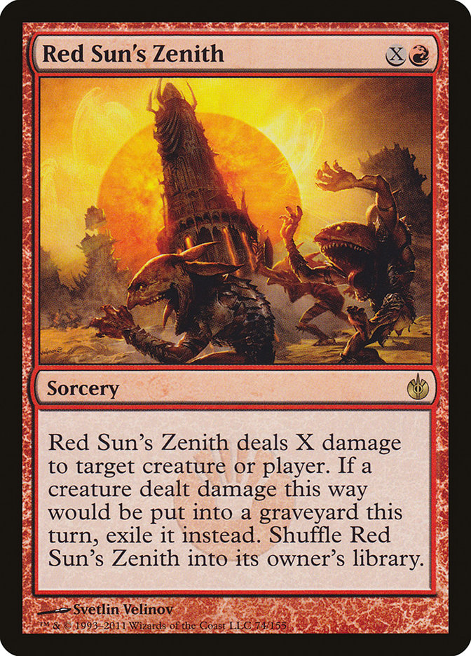 Red Sun's Zenith [Mirrodin Besieged] MTG Single Magic: The Gathering    | Red Claw Gaming