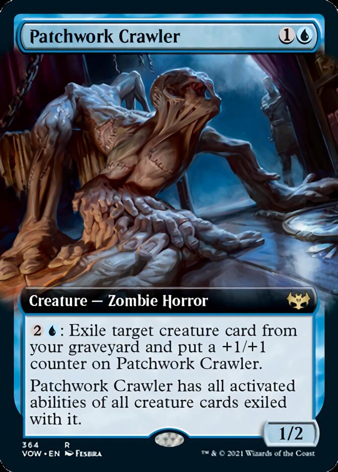 Patchwork Crawler (Extended Art) [Innistrad: Crimson Vow] MTG Single Magic: The Gathering    | Red Claw Gaming