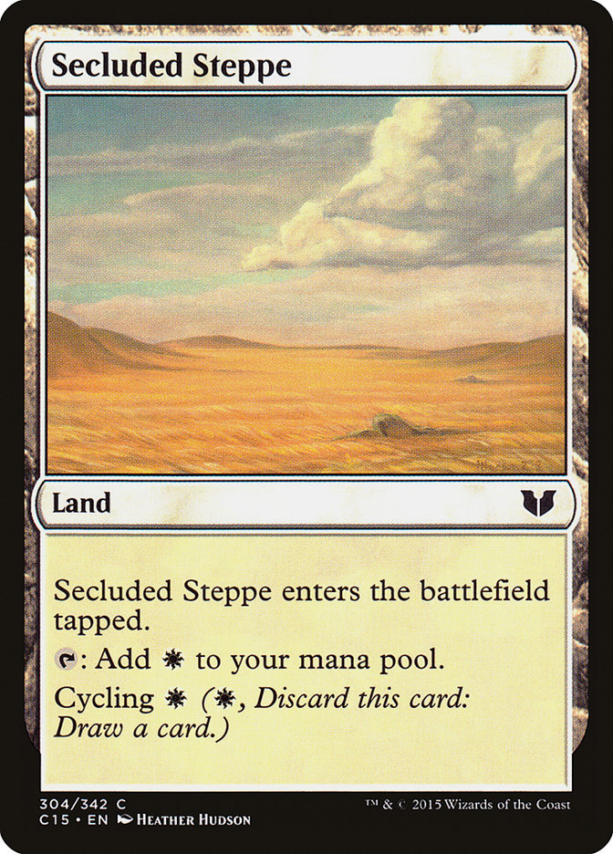 Secluded Steppe [Commander 2015] MTG Single Magic: The Gathering    | Red Claw Gaming