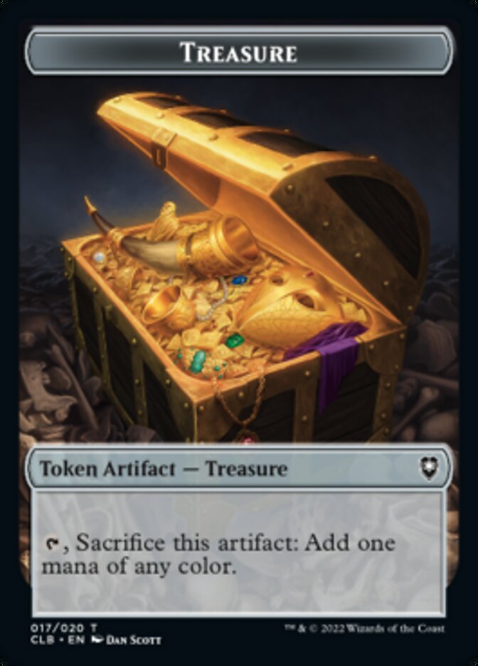 Treasure // Rabbit Double-Sided Token [Commander Legends: Battle for Baldur's Gate Tokens] MTG Single Magic: The Gathering    | Red Claw Gaming