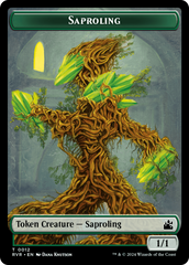 Saproling // Voja Double-Sided Token [Ravnica Remastered Tokens] MTG Single Magic: The Gathering    | Red Claw Gaming