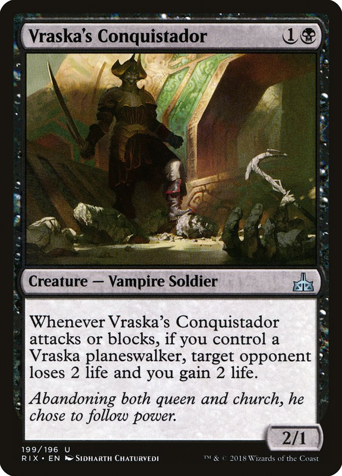 Vraska's Conquistador [Rivals of Ixalan] MTG Single Magic: The Gathering    | Red Claw Gaming