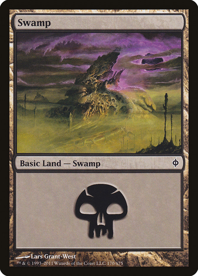 Swamp (170) [New Phyrexia] MTG Single Magic: The Gathering    | Red Claw Gaming