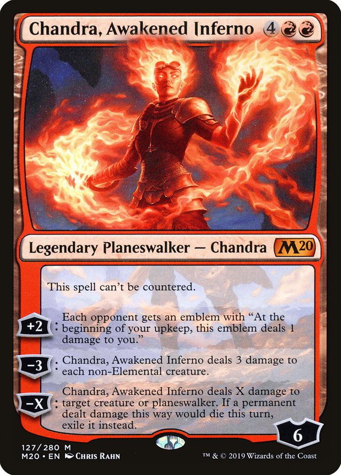 Chandra, Awakened Inferno [Core Set 2020] MTG Single Magic: The Gathering    | Red Claw Gaming