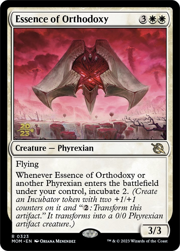 Essence of Orthodoxy [March of the Machine Prerelease Promos] MTG Single Magic: The Gathering    | Red Claw Gaming