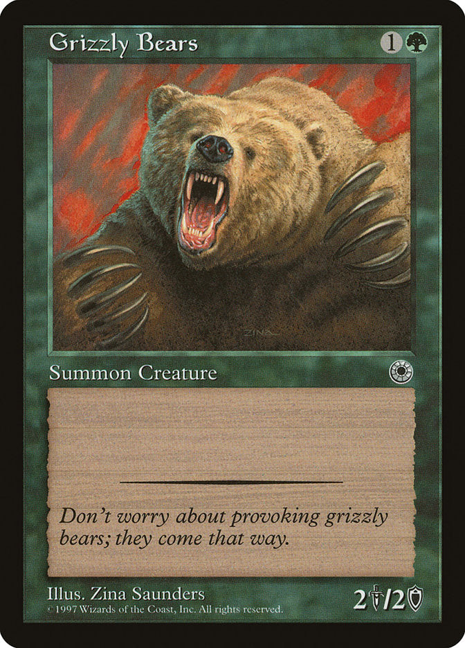 Grizzly Bears [Portal] MTG Single Magic: The Gathering    | Red Claw Gaming