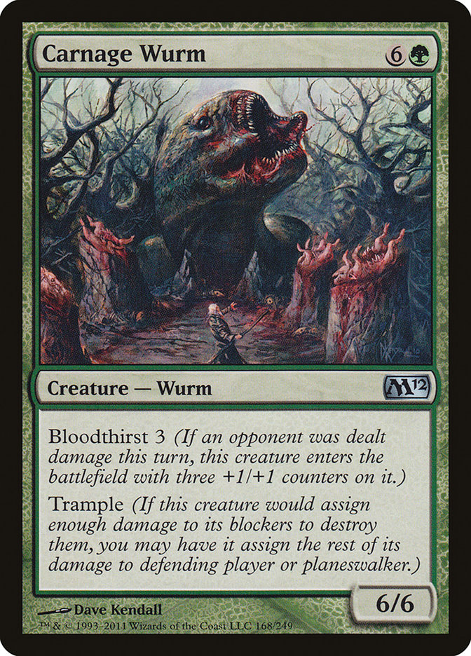 Carnage Wurm [Magic 2012] MTG Single Magic: The Gathering    | Red Claw Gaming