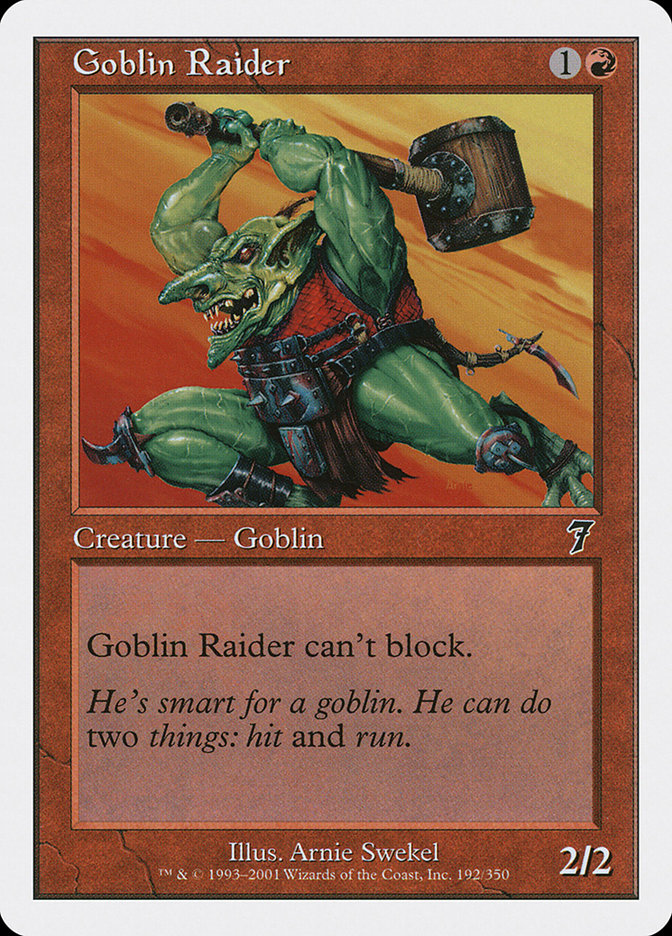 Goblin Raider [Seventh Edition] MTG Single Magic: The Gathering    | Red Claw Gaming