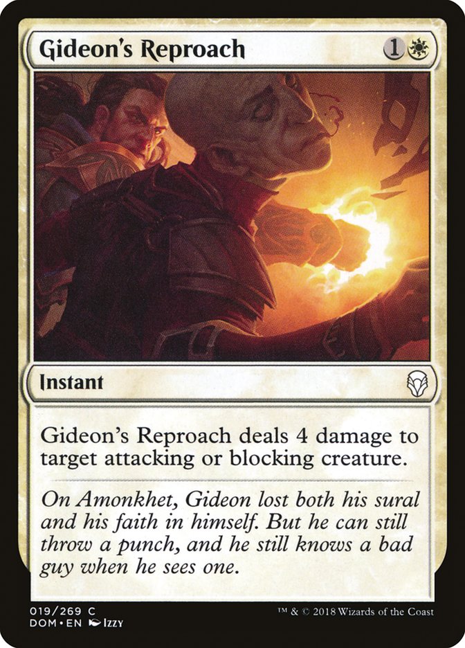 Gideon's Reproach [Dominaria] MTG Single Magic: The Gathering    | Red Claw Gaming