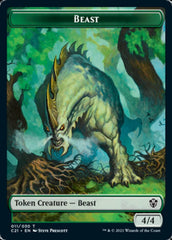 Beast (011) // Insect Double-Sided Token [Commander 2021 Tokens] MTG Single Magic: The Gathering    | Red Claw Gaming