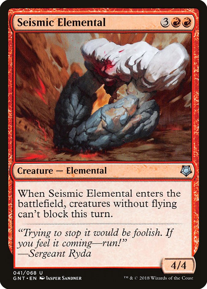 Seismic Elemental [Game Night 2018] MTG Single Magic: The Gathering    | Red Claw Gaming