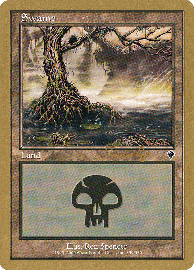 Swamp (tvdl339) (Tom van de Logt) [World Championship Decks 2001] MTG Single Magic: The Gathering    | Red Claw Gaming