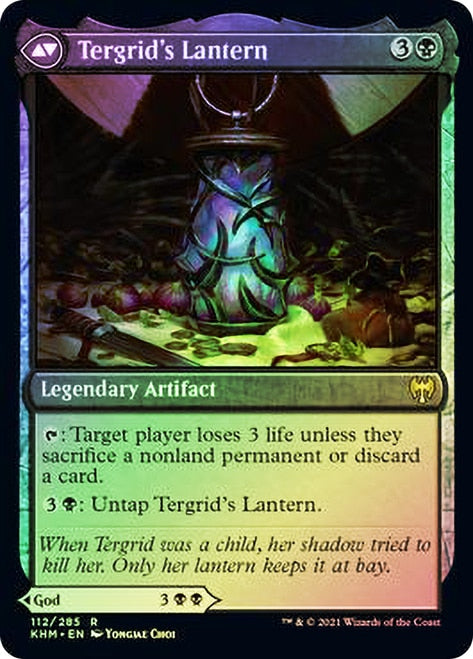 Tergrid, God of Fright // Tergrid's Lantern [Kaldheim Prerelease Promos] MTG Single Magic: The Gathering    | Red Claw Gaming