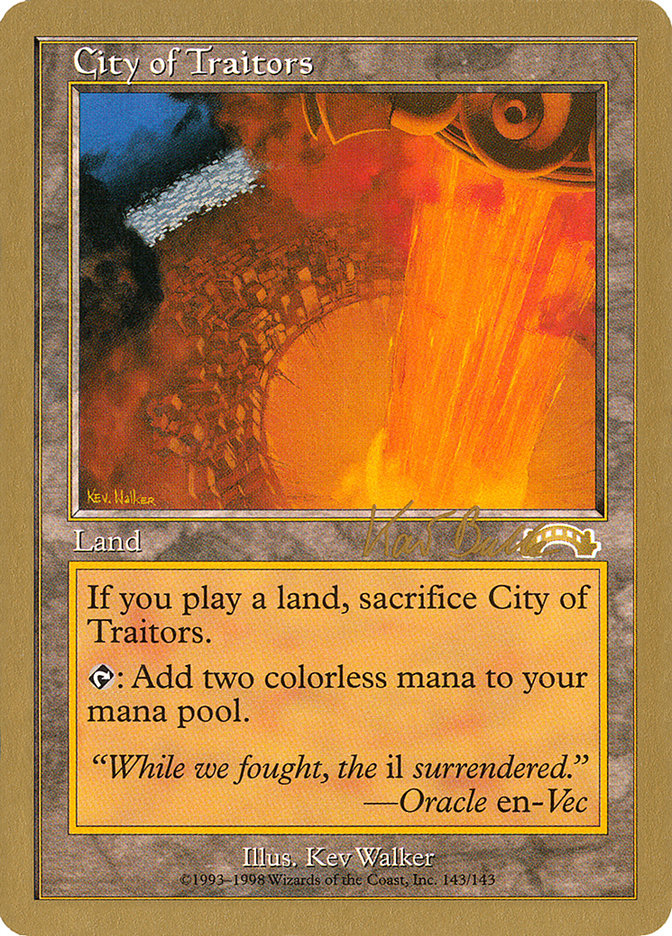 City of Traitors (Kai Budde) [World Championship Decks 1999] MTG Single Magic: The Gathering    | Red Claw Gaming