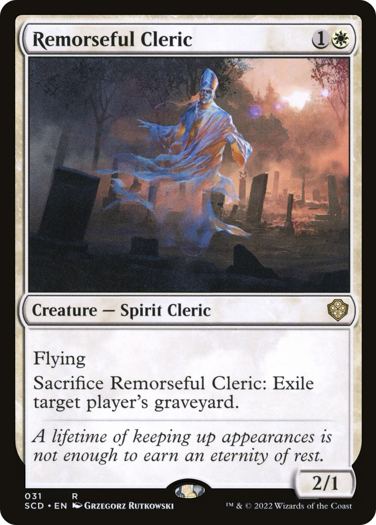 Remorseful Cleric [Starter Commander Decks] MTG Single Magic: The Gathering    | Red Claw Gaming