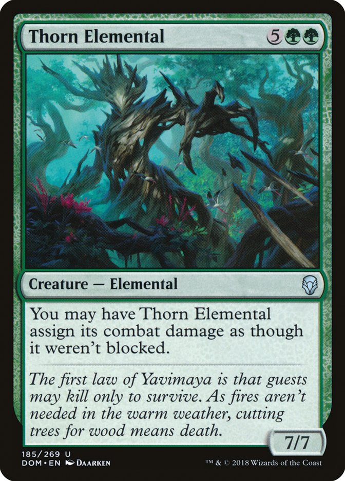 Thorn Elemental [Dominaria] MTG Single Magic: The Gathering    | Red Claw Gaming