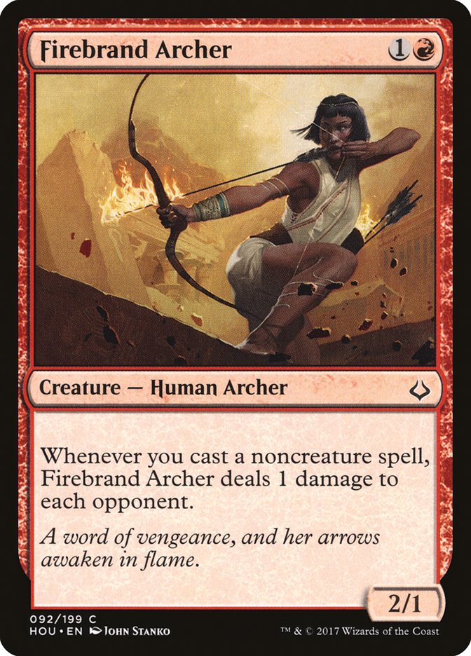 Firebrand Archer [Hour of Devastation] MTG Single Magic: The Gathering    | Red Claw Gaming