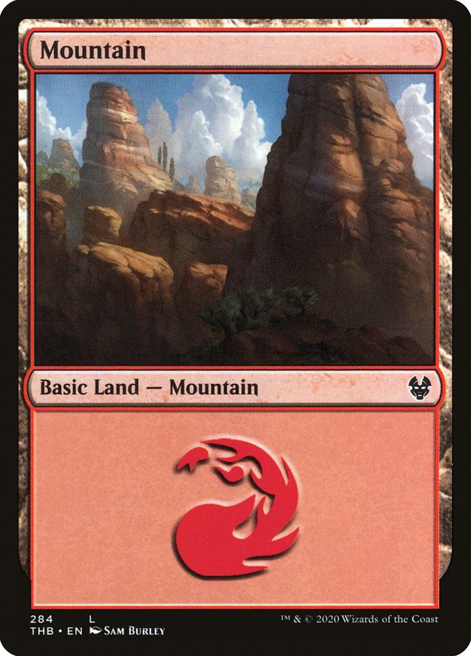 Mountain (284) [Theros Beyond Death] MTG Single Magic: The Gathering    | Red Claw Gaming