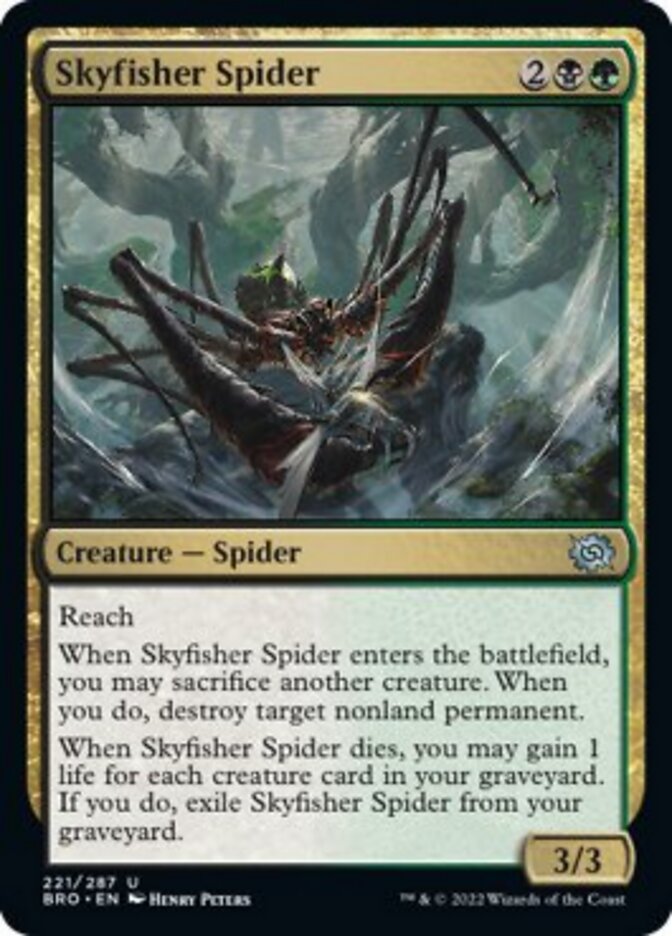 Skyfisher Spider [The Brothers' War] MTG Single Magic: The Gathering    | Red Claw Gaming