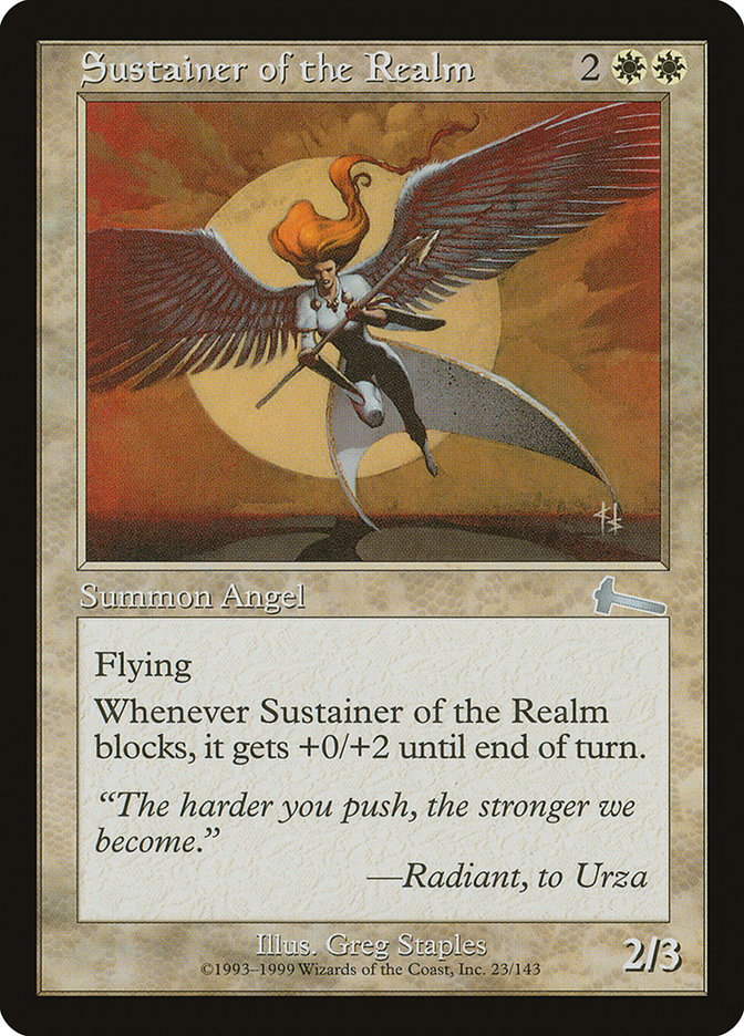 Sustainer of the Realm [Urza's Legacy] MTG Single Magic: The Gathering    | Red Claw Gaming