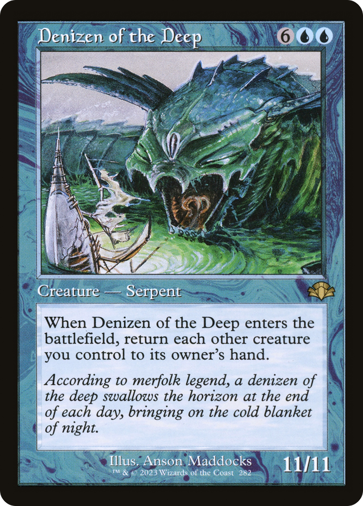 Denizen of the Deep (Retro) [Dominaria Remastered] MTG Single Magic: The Gathering    | Red Claw Gaming