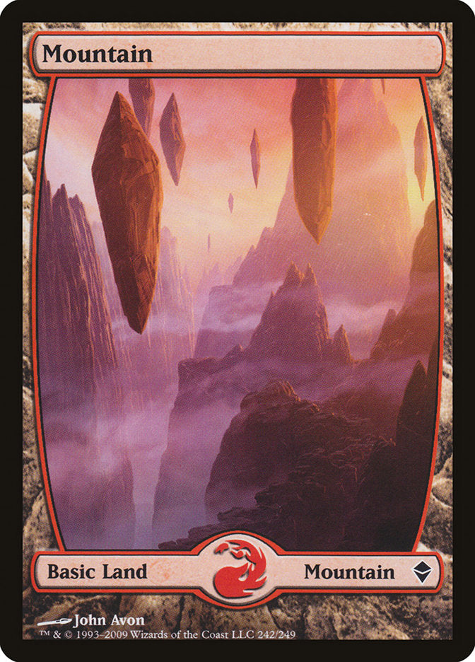 Mountain (242) [Zendikar] MTG Single Magic: The Gathering    | Red Claw Gaming