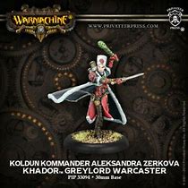 Khador Kommander Aleksandra Zerkova Greylord Warcaster Miniatures Clearance    | Red Claw Gaming