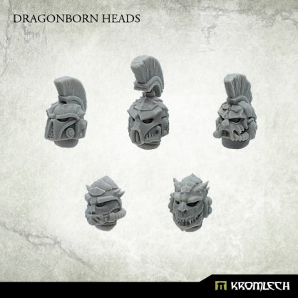 Dragonborn Heads (10) Minatures Kromlech    | Red Claw Gaming