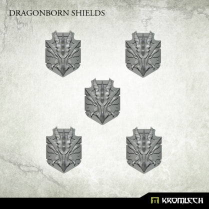 Dragonborn Shields (5) Minatures Kromlech    | Red Claw Gaming