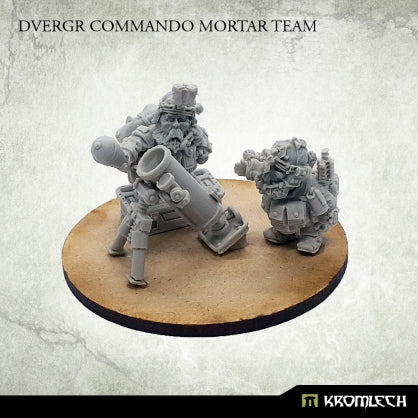 Dvergr Commando Mortar Team (3) Minatures Kromlech    | Red Claw Gaming