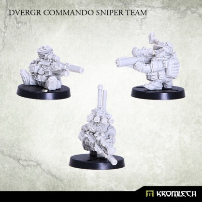 Dvergr Commando Sniper Team (3) Minatures Kromlech    | Red Claw Gaming