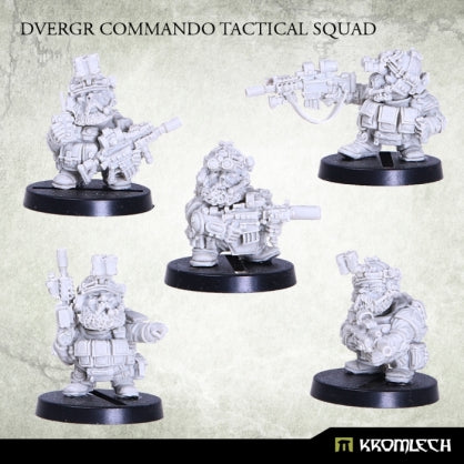 Dvergr Commando Tactical Squad (5) Minatures Kromlech    | Red Claw Gaming