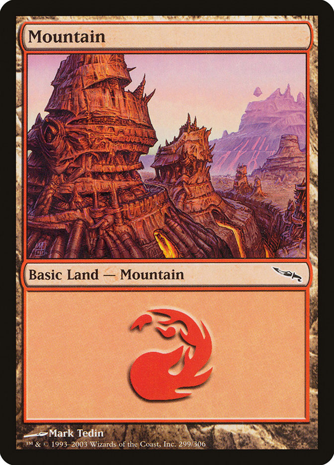 Mountain (299) [Mirrodin] MTG Single Magic: The Gathering    | Red Claw Gaming