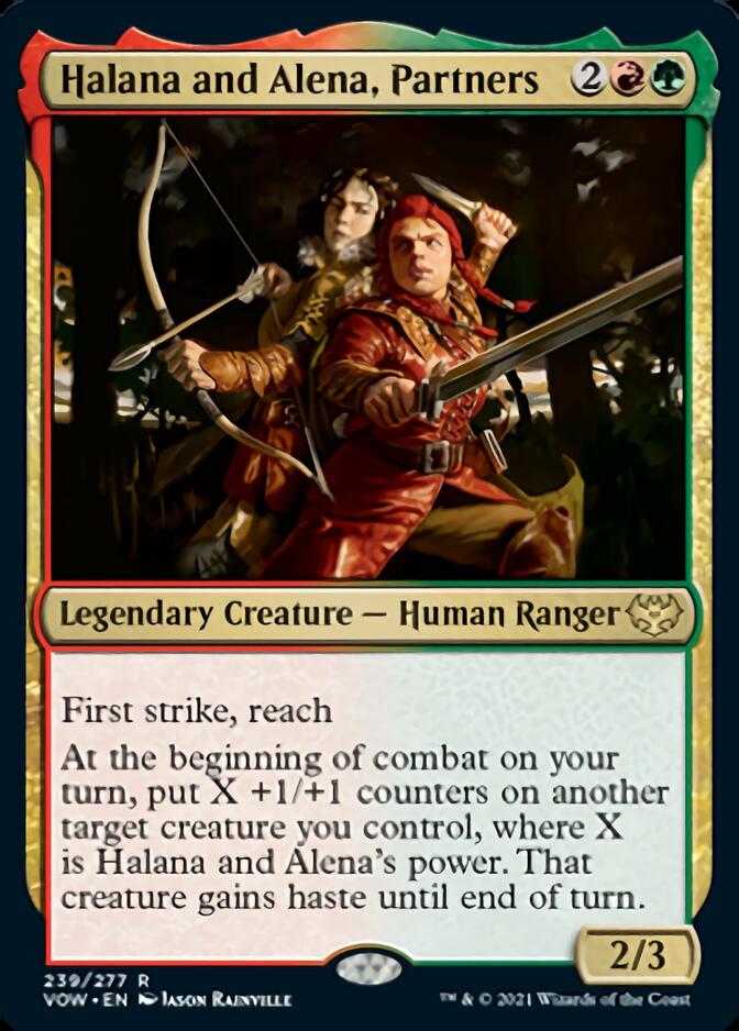 Halana and Alena, Partners [Innistrad: Crimson Vow] MTG Single Magic: The Gathering    | Red Claw Gaming