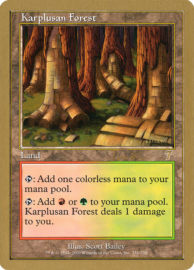 Karplusan Forest (Jan Tomcani) [World Championship Decks 2001] MTG Single Magic: The Gathering    | Red Claw Gaming