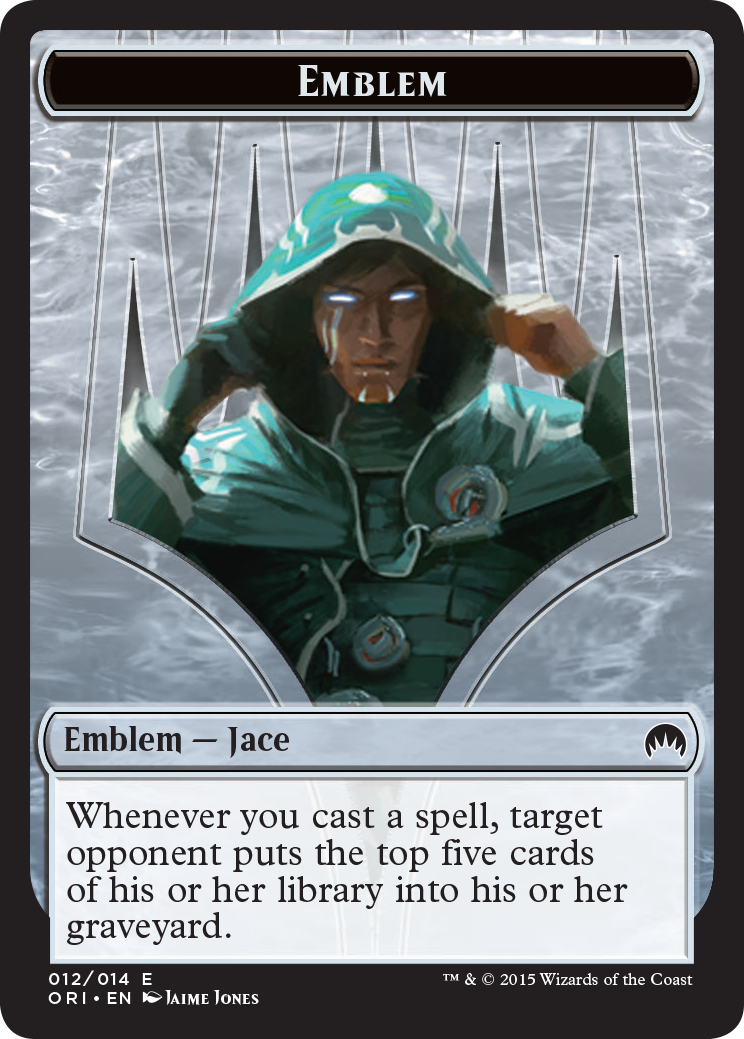 Pest // Jace, Telepath Unbound Emblem Double-Sided Token [Secret Lair: From Cute to Brute Tokens] MTG Single Magic: The Gathering    | Red Claw Gaming