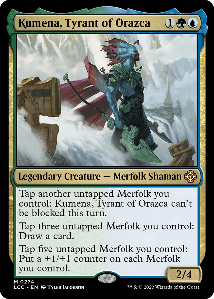 Kumena, Tyrant of Orazca [The Lost Caverns of Ixalan Commander] MTG Single Magic: The Gathering    | Red Claw Gaming