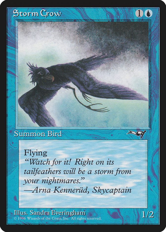 Storm Crow (Looking Back) [Alliances] MTG Single Magic: The Gathering    | Red Claw Gaming