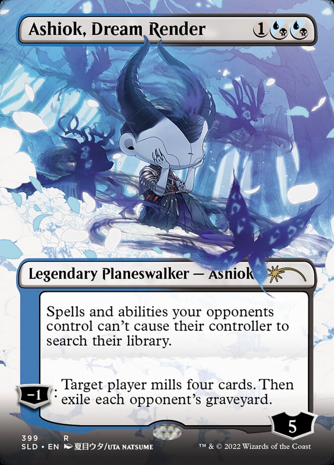 Ashiok, Dream Render (Borderless) [Secret Lair Drop Series] MTG Single Magic: The Gathering    | Red Claw Gaming