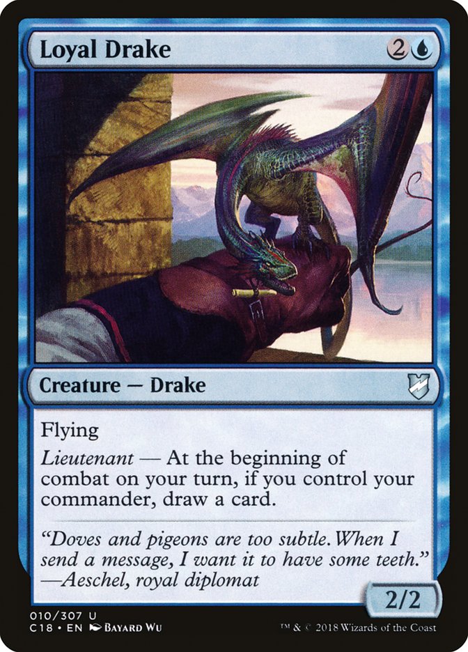 Loyal Drake [Commander 2018] MTG Single Magic: The Gathering    | Red Claw Gaming