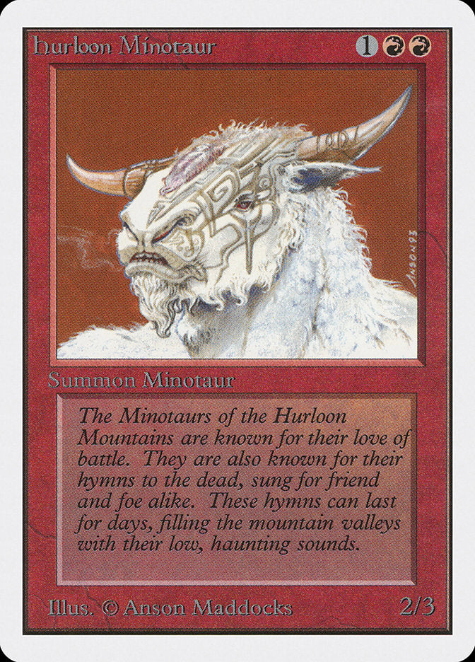 Hurloon Minotaur [Unlimited Edition] MTG Single Magic: The Gathering    | Red Claw Gaming