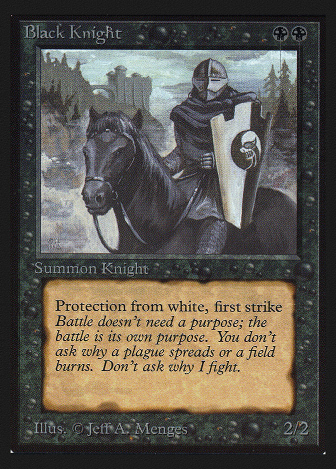 Black Knight [International Collectors' Edition] MTG Single Magic: The Gathering    | Red Claw Gaming