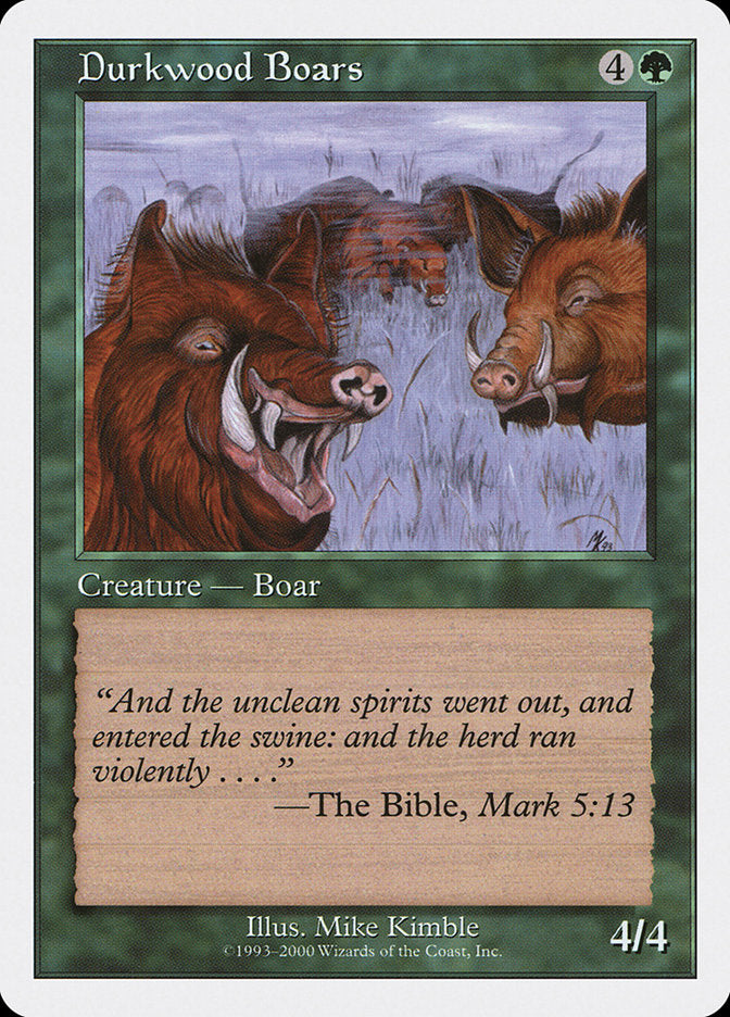 Durkwood Boars [Starter 2000] MTG Single Magic: The Gathering    | Red Claw Gaming